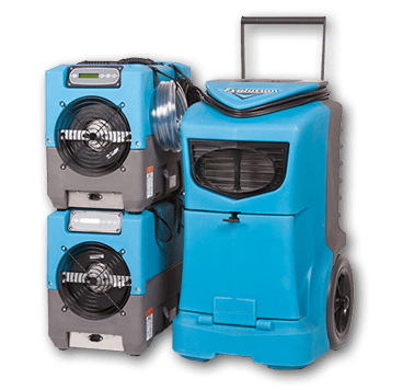 Dri-Eaz Revolution Dehumidifiers Stacked On Each Other